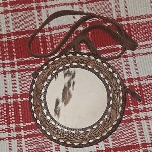 American Darling Brown and Cream Crossbody Bag